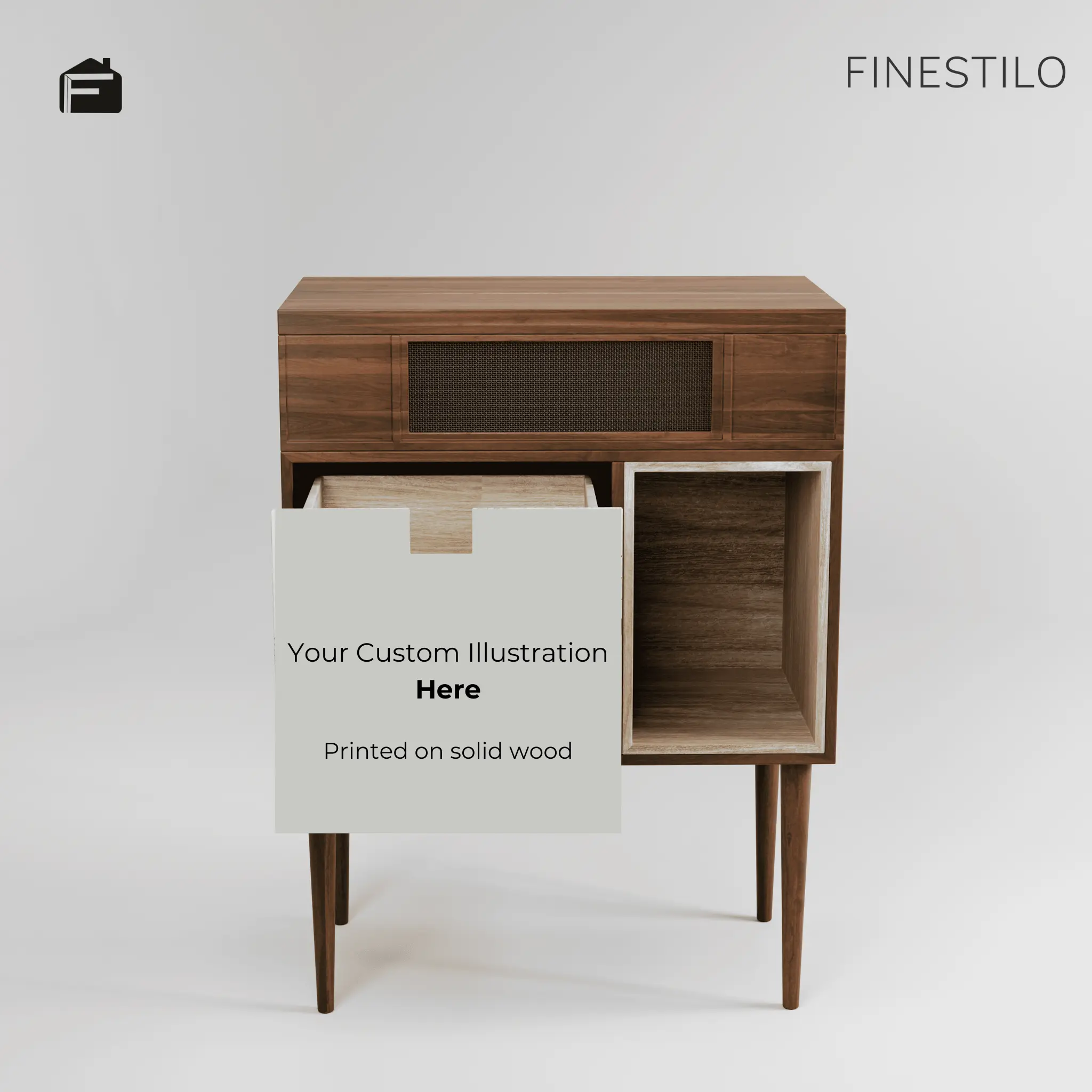 mid century modern record player cabinet